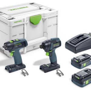 Set de taladro atornillador y atornillador de impacto TID 18 HPC 4,0 I-Set T18